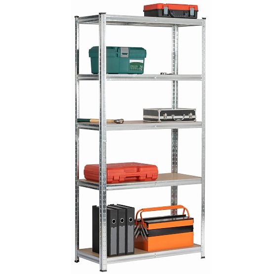 METAL SHELF 90x40x180 SILVER