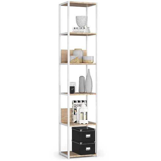 METAL SHELF LOFT 400 WHITE/SONOMA OAK