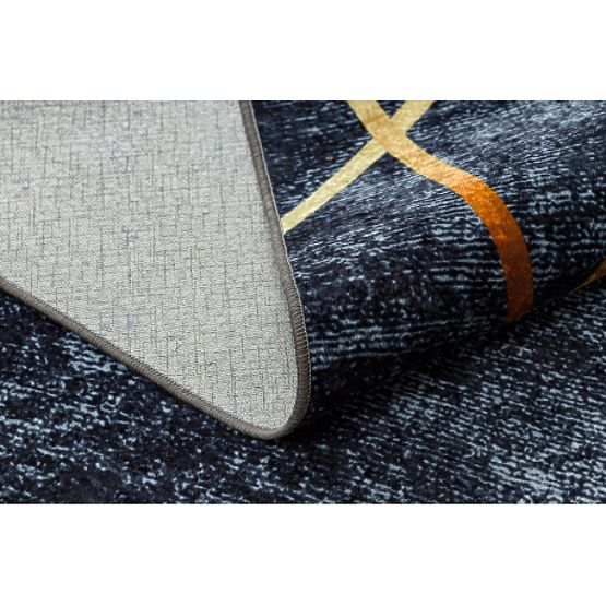MIRO 51233.810 Washing Mat Geometric Anti-Slip - Dark Gray