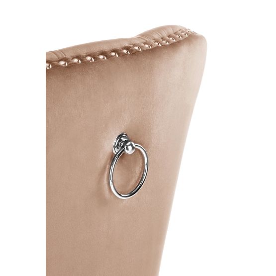 MIYA Chair Black / Upholstery: Beige (1p=2pcs)