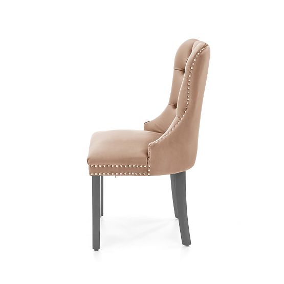 MIYA Chair Black / Upholstery: Beige (1p=2pcs)