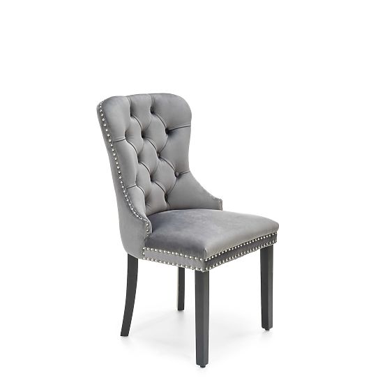 MIYA Chair Black / Upholstery: Gray (1p=2pcs)