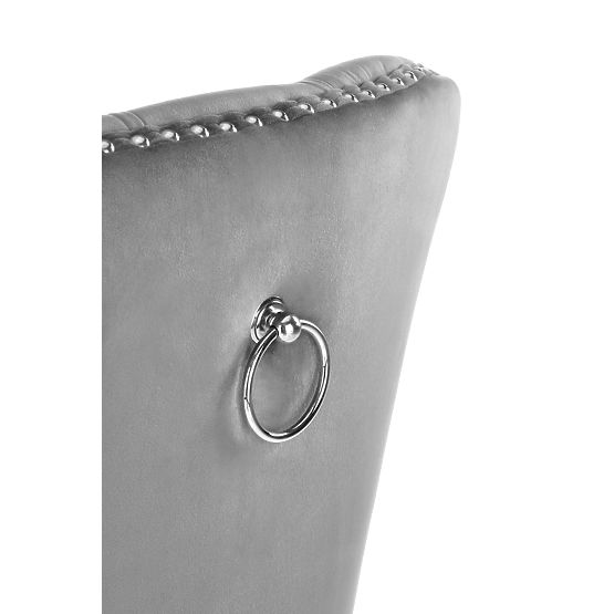 MIYA Chair Black / Upholstery: Gray (1p=2pcs)