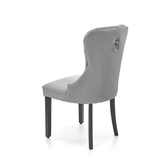 MIYA Chair Black / Upholstery: Gray (1p=2pcs)