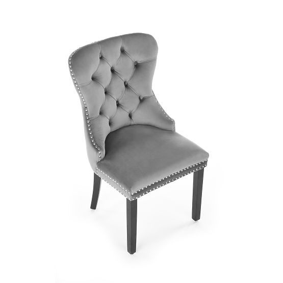 MIYA Chair Black / Upholstery: Gray (1p=2pcs)