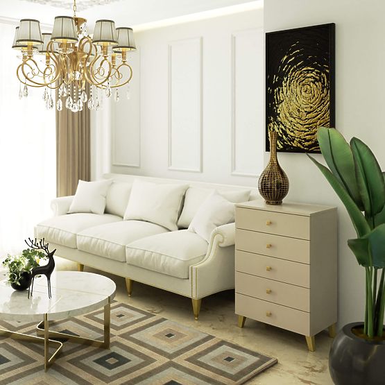 MOBI K-05 CHEST OF DRAWERS CASHMERE GOLD