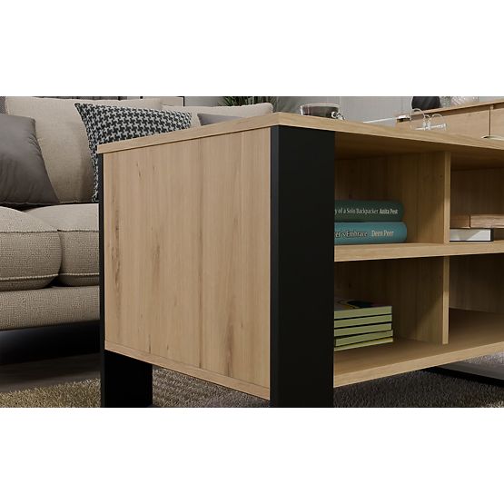 Modern 4P Table OAK ARTISAN BLACK