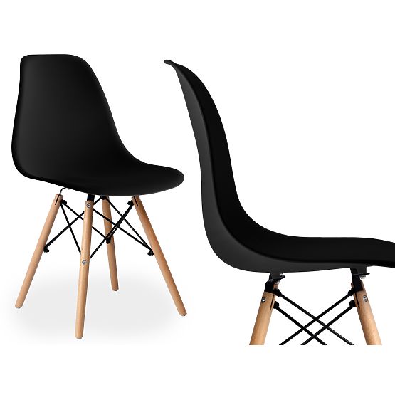 Modern Chair Milano DSW PP Black