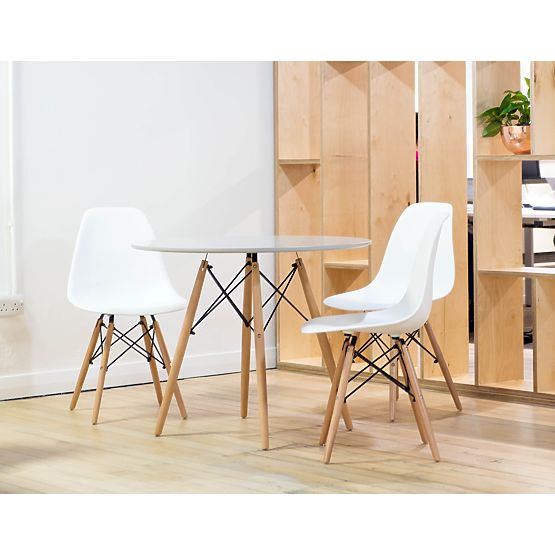 Modern Chair Paris DSW White