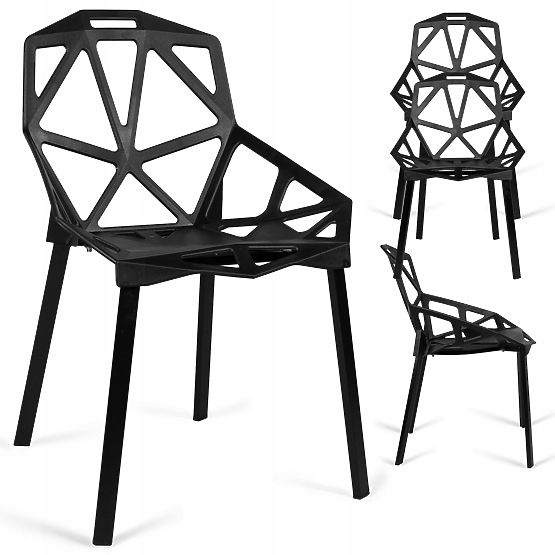 Modern Lace Armchair VECTOR Black