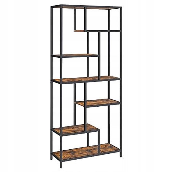Modern Living Room Bookshelf with 6 Shelves