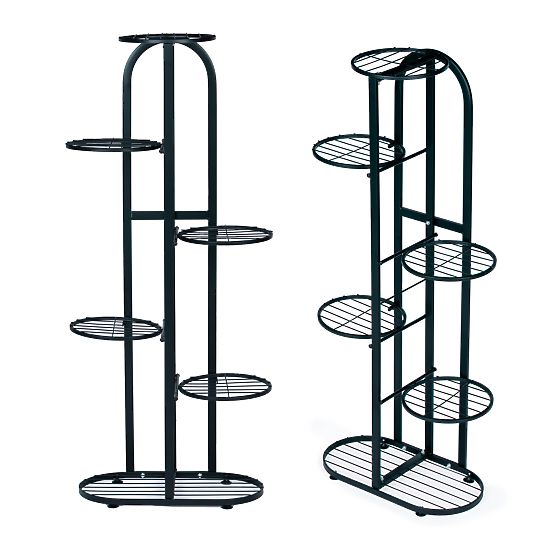 Modern Metal Plant Stand 6 Levels Black