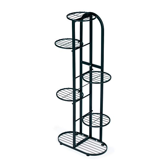 Modern Metal Plant Stand 6 Levels Black