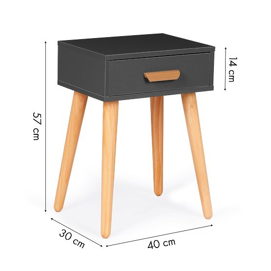 Modern Nightstand Gray Coffee Table