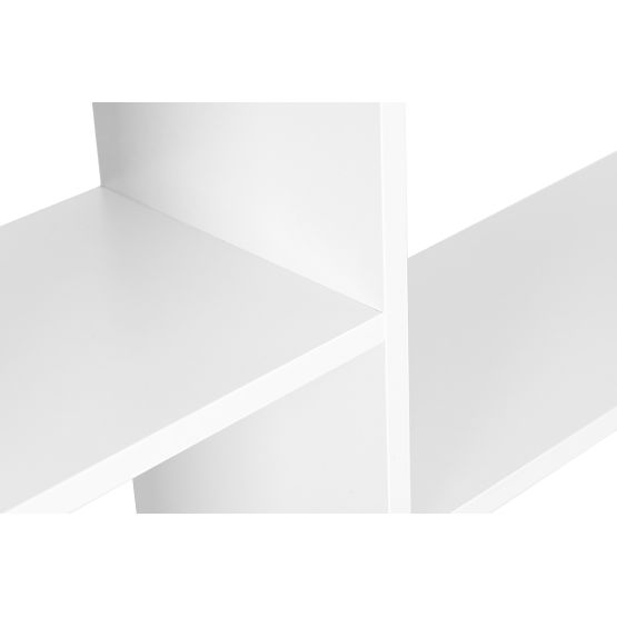 Modern Standing Bookshelf with 14 Shelves White
