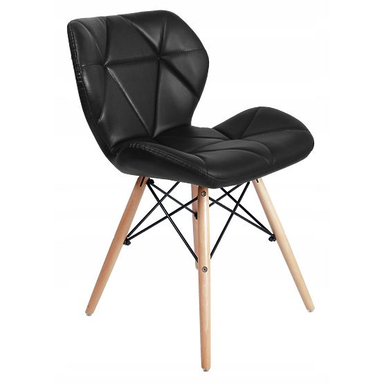Modern Upholstered Chair MURET Black