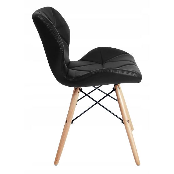 Modern Upholstered Chair MURET Black