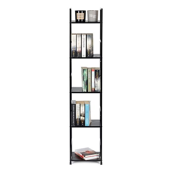 Modern Wooden Shelf with Metal Frame LOFT 5 Shelves