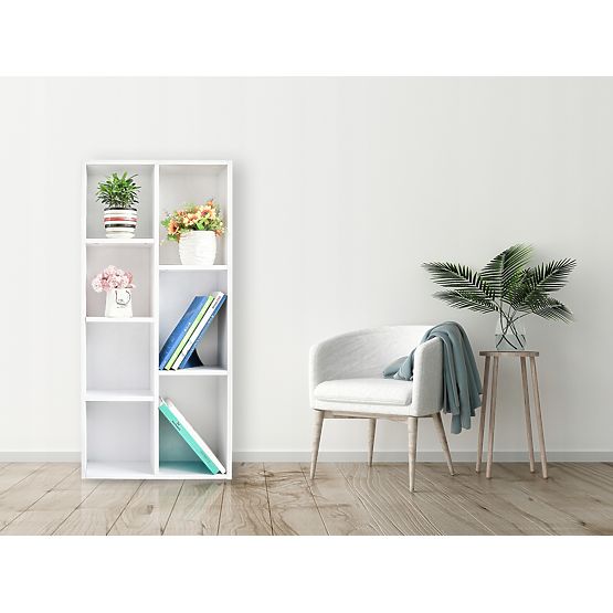 White Bookshelf ModernHome