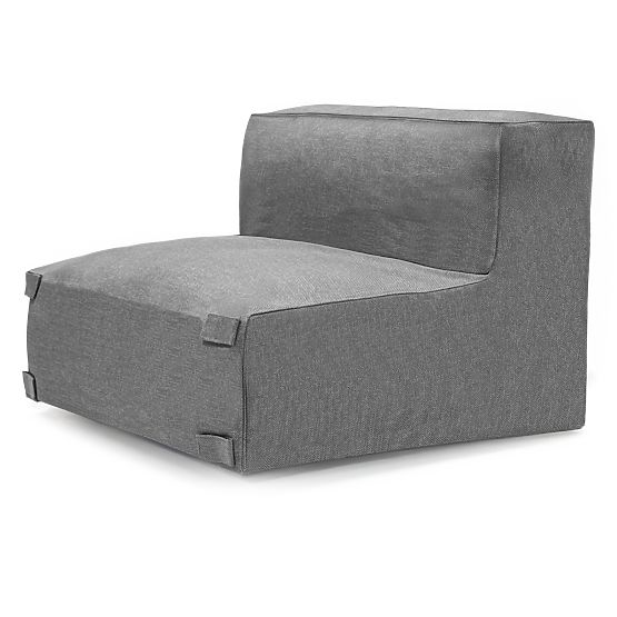 Modular Garden Corner Sofa Vacuum III with Cover, Gray