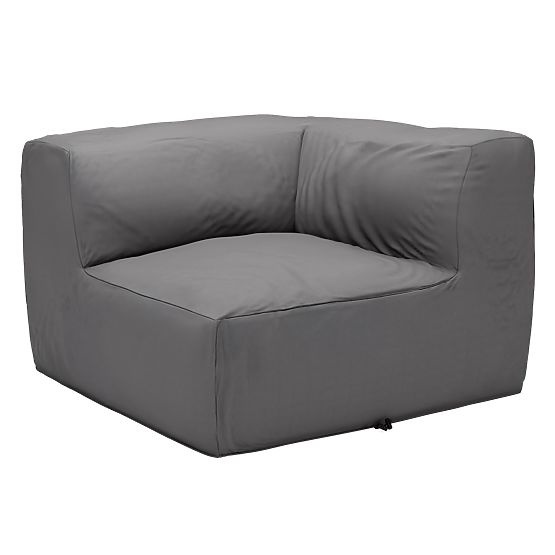 Modular Garden Corner Sofa Vacuum Vll with Cover, Gray