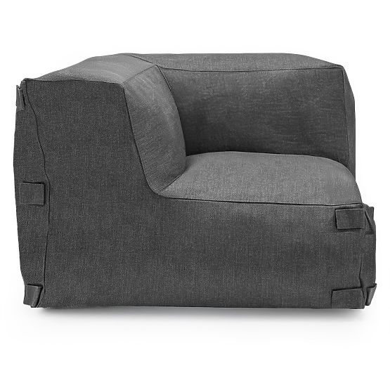 Modular Garden Corner Sofa Vacuum Vll with Cover, Gray