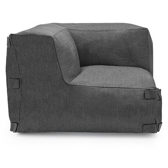 Modular Garden Sofa Vacuum VI with Cover, Gray
