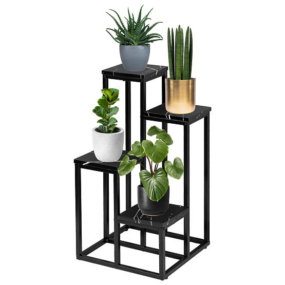 Mogren Black Marble Plant Stand