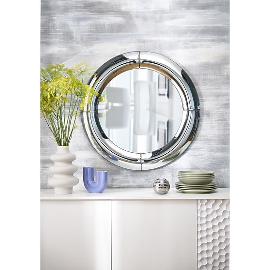 MOON Wall Mirror, Silver (1p=1pc)