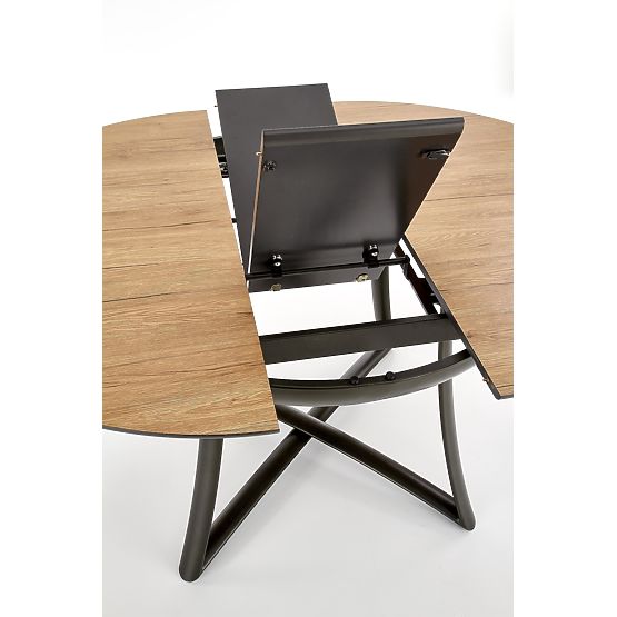 MORETTI Extendable Table Top - Golden Oak / Grey, Legs - Anthracite