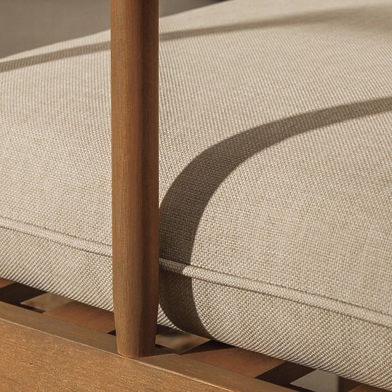 Mortlake Garden Furniture Set Eucalyptus Wood FSC, Teak Look, Light Beige