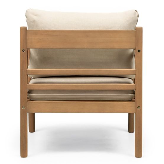 Mortlake Garden Furniture Set Eucalyptus Wood FSC, Teak Look, Light Beige