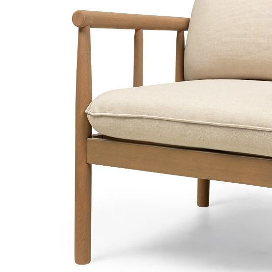 Mortlake Garden Furniture Set Eucalyptus Wood FSC, Teak Look, Light Beige