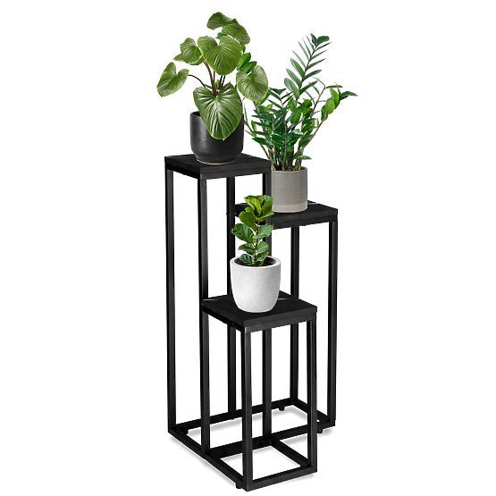 Munir Black Marble Plant Stand