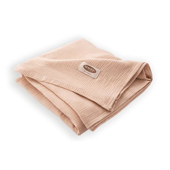 Muslin bedspread 210x240 beige