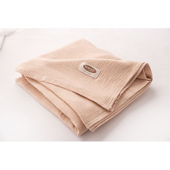 Muslin bedspread 210x240 beige