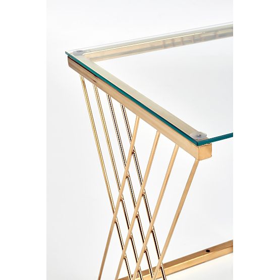 NANCY Table Gold / Transparent