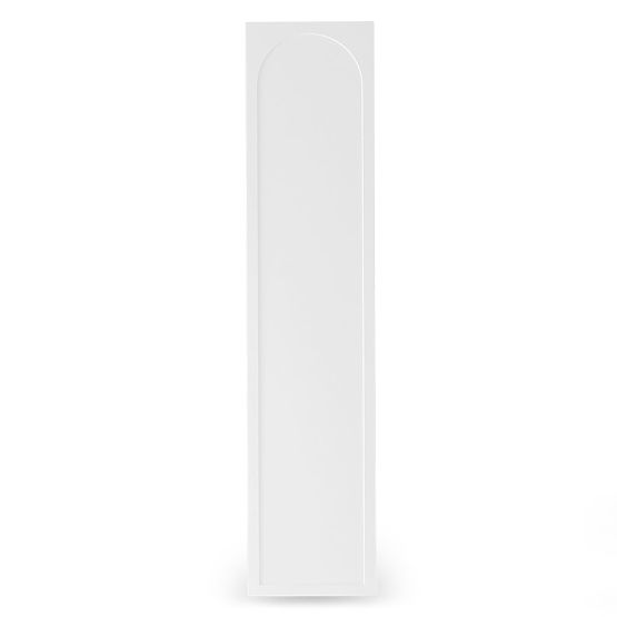 Neroli Wardrobe Door, 45.6 cm, Arched Panel, White, Right