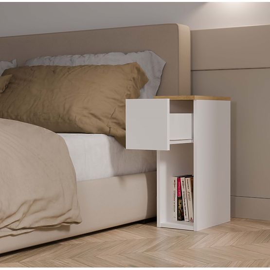 Nightstand GALAX 20/1S WHITE-ARTISAN