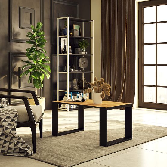 NOX COFFEE TABLE OAK CRAFT / BLACK