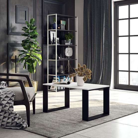 NOX COFFEE TABLE WHITE / BLACK