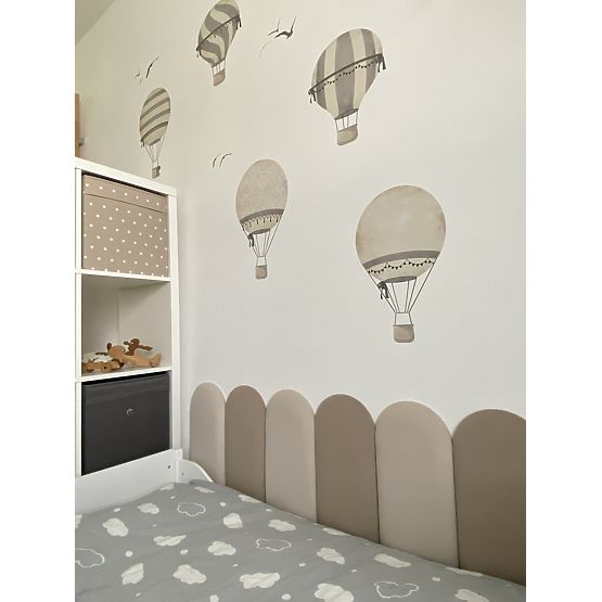 Obluček upholstered panel - cream