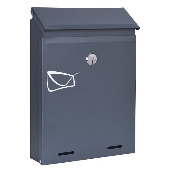 Odvin Anthracite Letter Mailbox