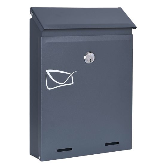 Odvin Anthracite Letter Mailbox