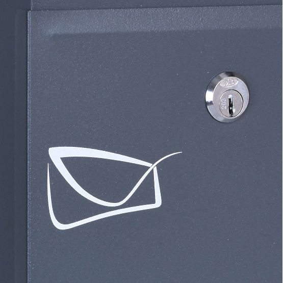 Odvin Anthracite Letter Mailbox