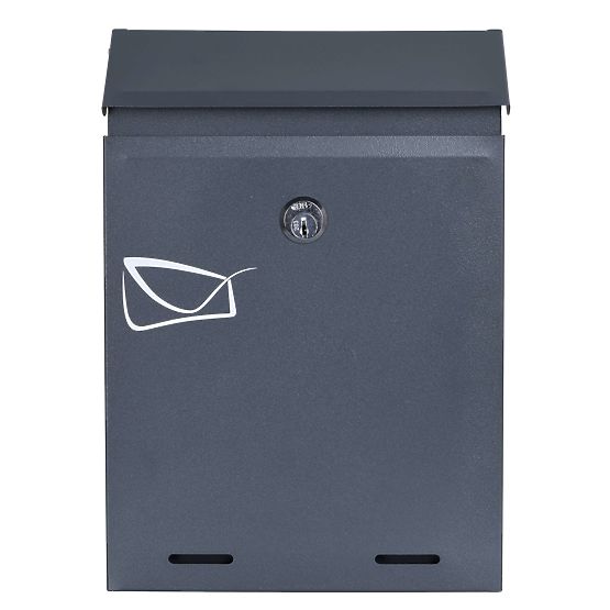 Odvin Anthracite Letter Mailbox