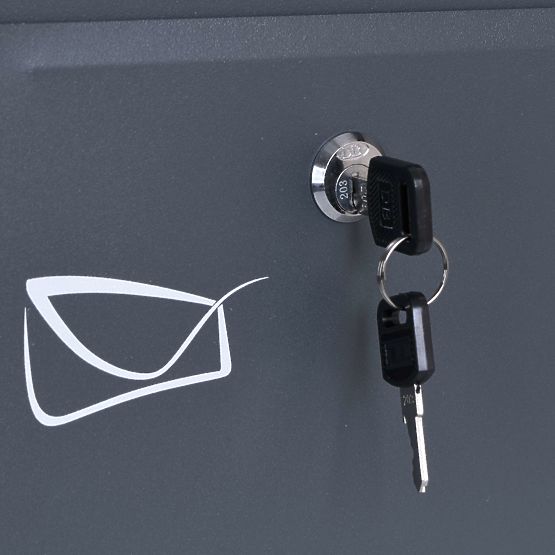 Odvin Anthracite Letter Mailbox