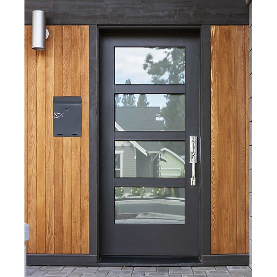 Odvin Anthracite Letter Mailbox