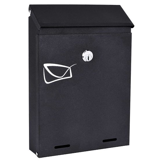 Odvin Black Mailbox for Letters