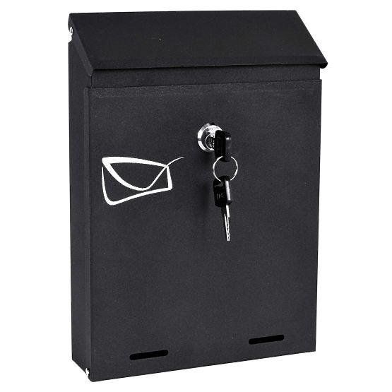 Odvin Black Mailbox for Letters